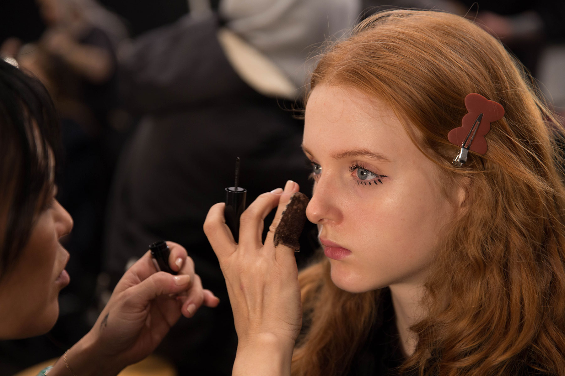 BACKSTAGE AT TADASHI SHOJI FALL WINTER 2017 NYFW