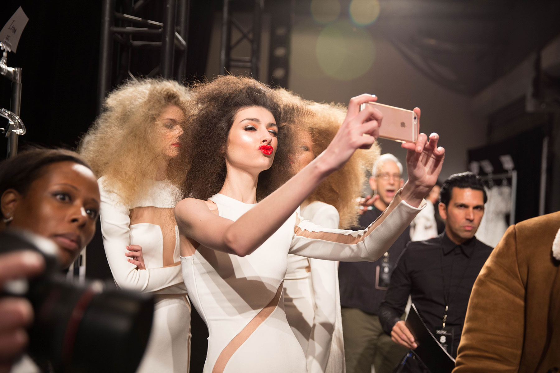 BACKSTAGE MICHAEL COSTELLO FALL WINTER 2017 NYFW
