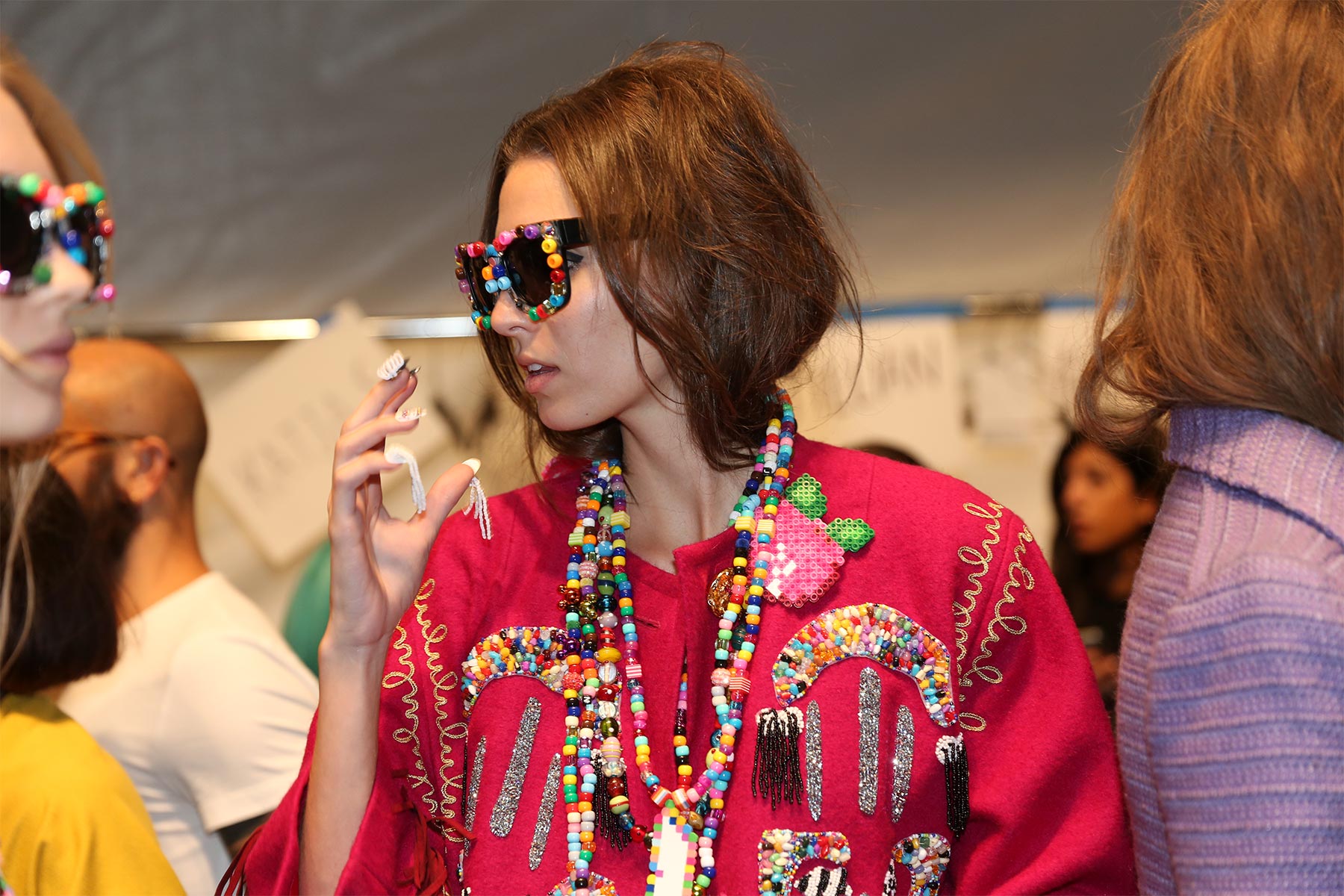 Backstage at LIBERTINE S/S2015 Mercedes Benz Fashion Week