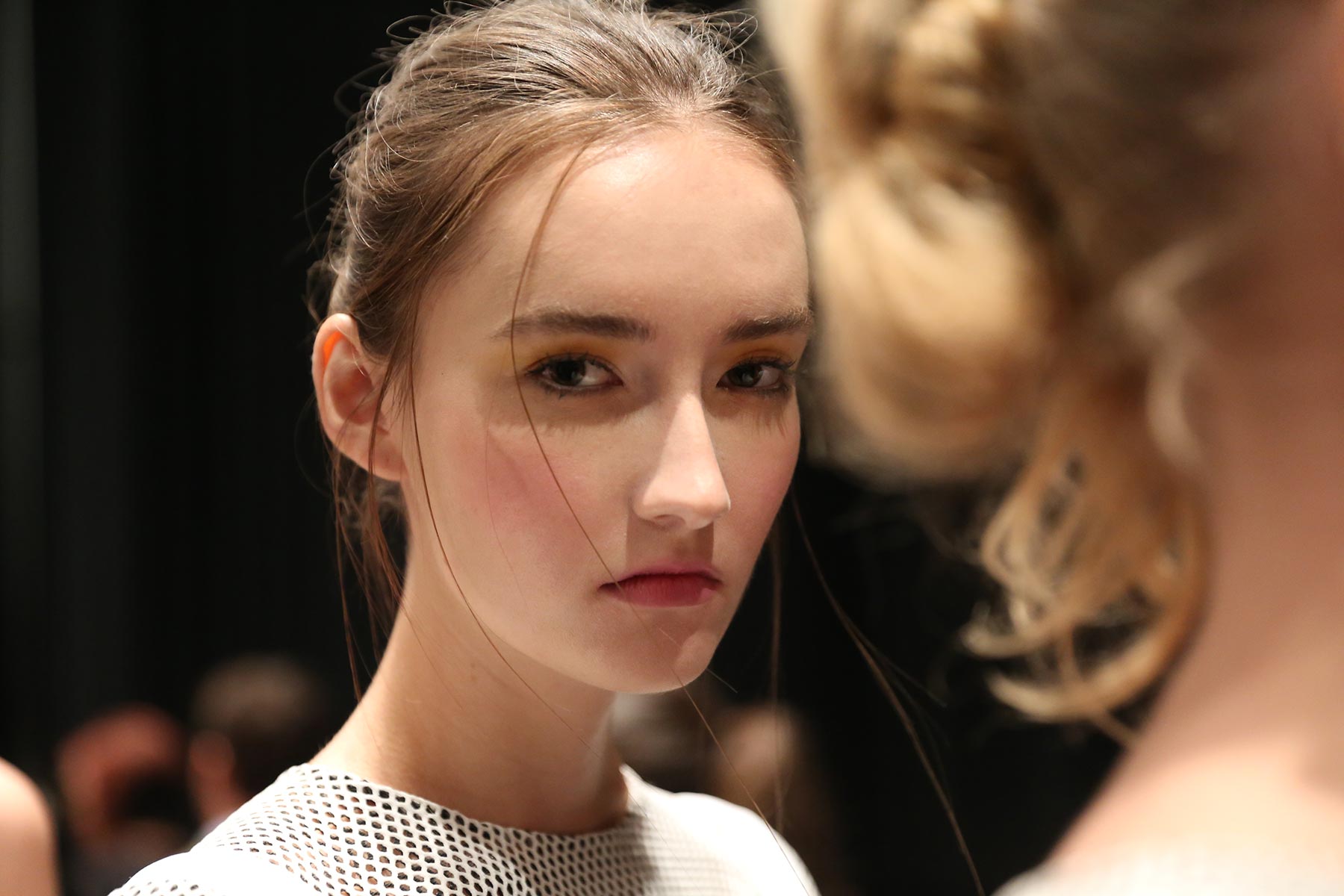 Behind scenes at Angel Sanchez S/S 2015 runway show 